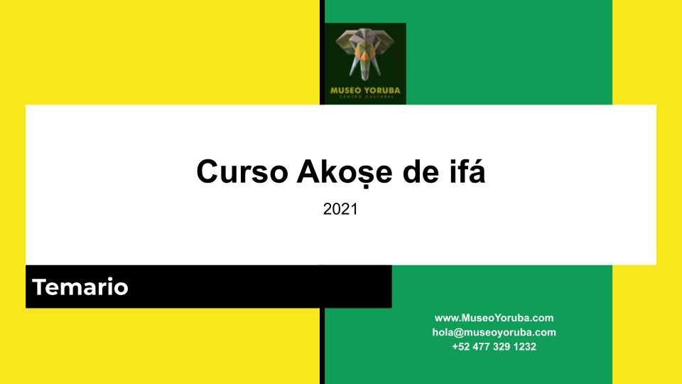 Curso avanzado Akòṣé ifá